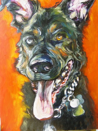 A very "bad" dog-the very best kind. commissioned portrait